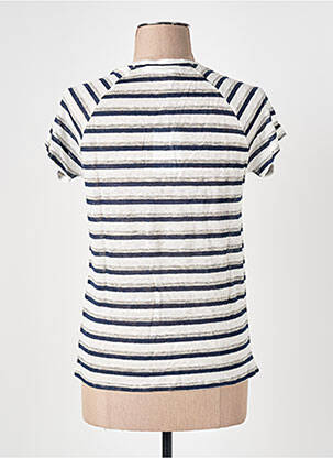 Tricou guler în v mâneci scurte alb LE BOUDOIR D'EDOUARD femeie