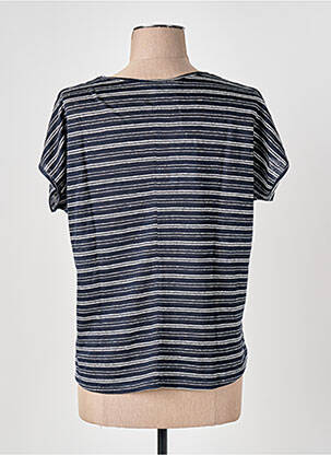 Tricou croială dreaptă mâneci scurte albastru LE BOUDOIR D'EDOUARD femeie