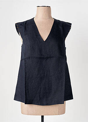 Bluză mâneci scurte mâneci scurte albastru LE BOUDOIR D'EDOUARD femme