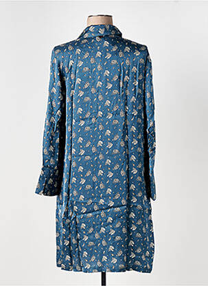 Rochie midi imprimeu floral mâneci lungi albastru LE BOUDOIR D'EDOUARD femeie