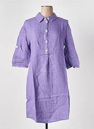 Rochie midi mâneci lungi mâneci lungi violet LE BOUDOIR D'EDOUARD femeie