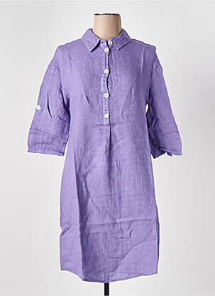 Rochie midi violet LE BOUDOIR D'EDOUARD femeie