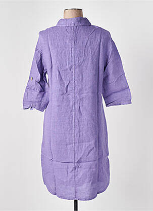 Rochie midi mâneci lungi mâneci lungi violet LE BOUDOIR D'EDOUARD femeie