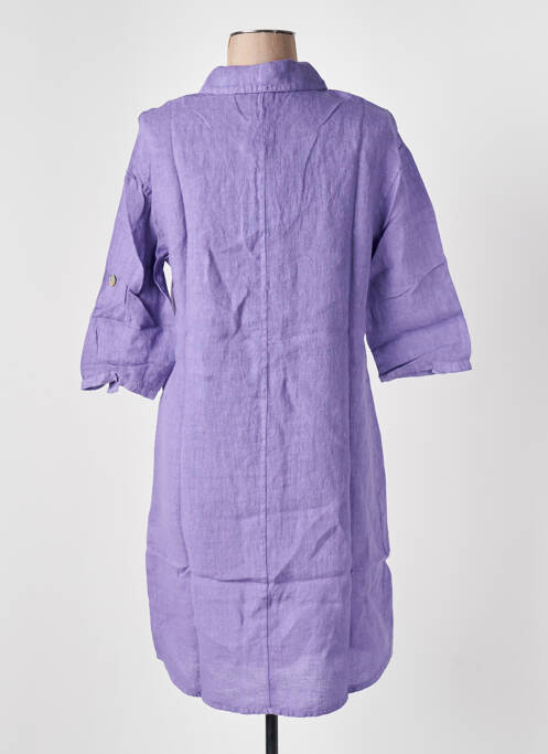 Rochie midi violet LE BOUDOIR D'EDOUARD femeie