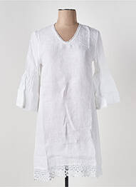 Rochie midi mâneci 3/4 mâneci 3/4 alb LE BOUDOIR D'EDOUARD femeie