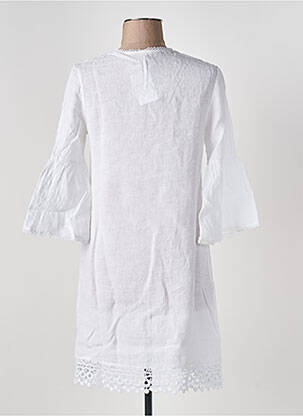 Rochie midi mâneci 3/4 mâneci 3/4 alb LE BOUDOIR D'EDOUARD femeie