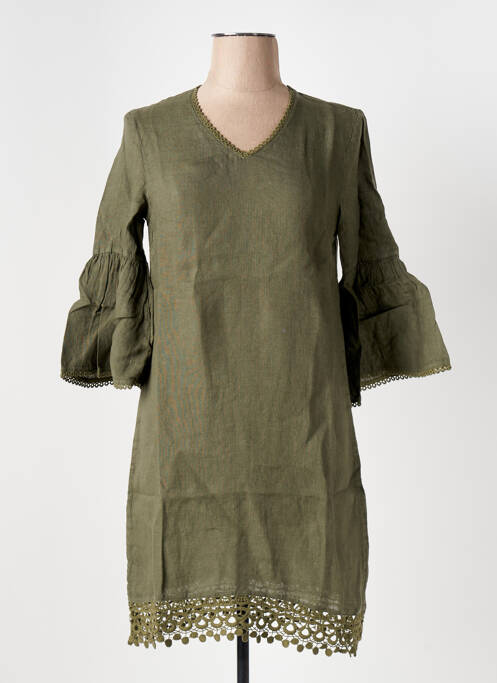 Rochie midi verde LE BOUDOIR D'EDOUARD femeie