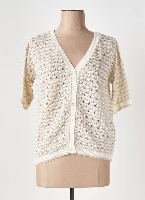 Vestă cu mâneci scurte bej LE BOUDOIR D'EDOUARD femeie