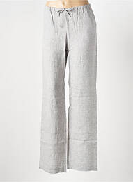Pantalon drept talie elastică mărime normală gri LE BOUDOIR D'EDOUARD femeie