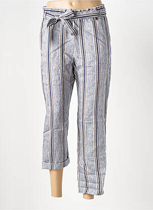 Pantalon 7/8 talie elastică mărime normală albastru LE BOUDOIR D'EDOUARD femeie
