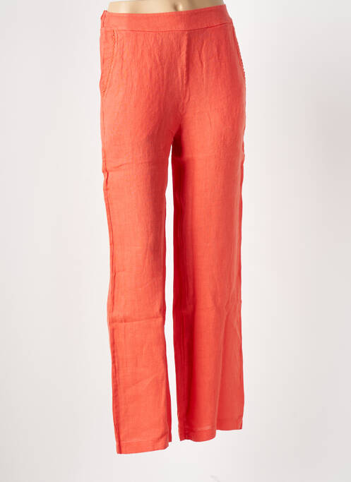 Pantalon drept portocaliu LE BOUDOIR D'EDOUARD femeie
