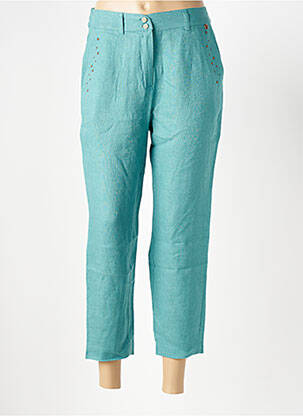 Pantalon 7/8 verde LE BOUDOIR D'EDOUARD femeie