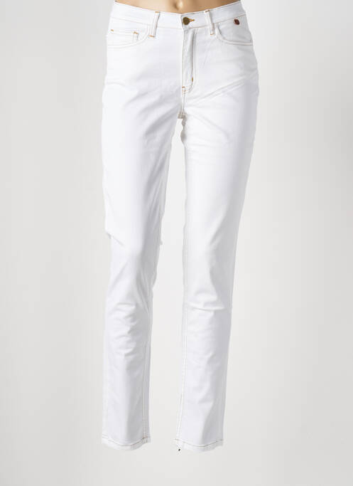 Blugi cu croială slim alb LE BOUDOIR D'EDOUARD femeie