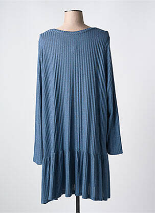 Rochie midi mâneci lungi mâneci lungi albastru ZHENZI femeie