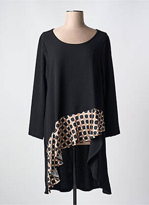 Tunică mâneci lungi negru G!OZE femeie