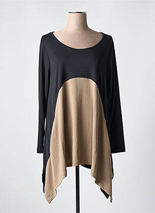 Tunică mâneci lungi negru G!OZE femeie