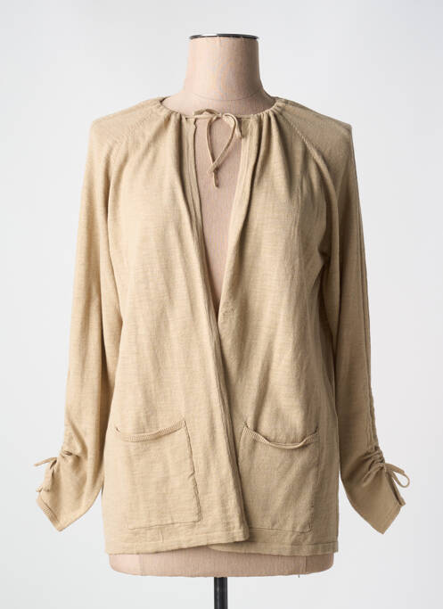 Vestă cu mâneci lungi bej BARBARA LEBEK femeie