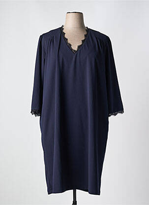Rochie midi mâneci 3/4 mâneci 3/4 albastru OCTAVIE & LEONIE femeie
