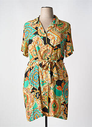 Rochie midi galben BELTY femeie