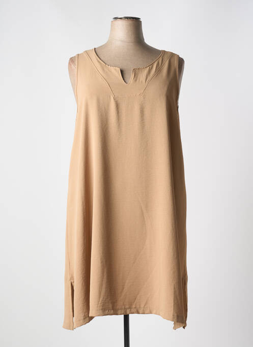 Tunică fără mâneci bej G!OZE femeie