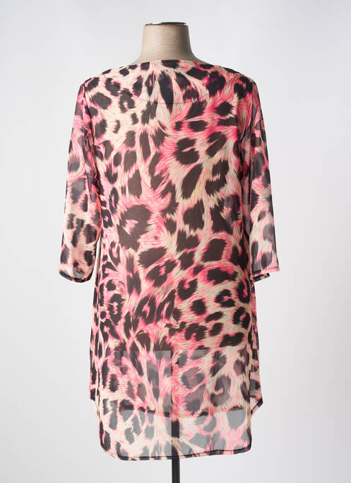 Tunică mâneci lungi roz BELTY femeie