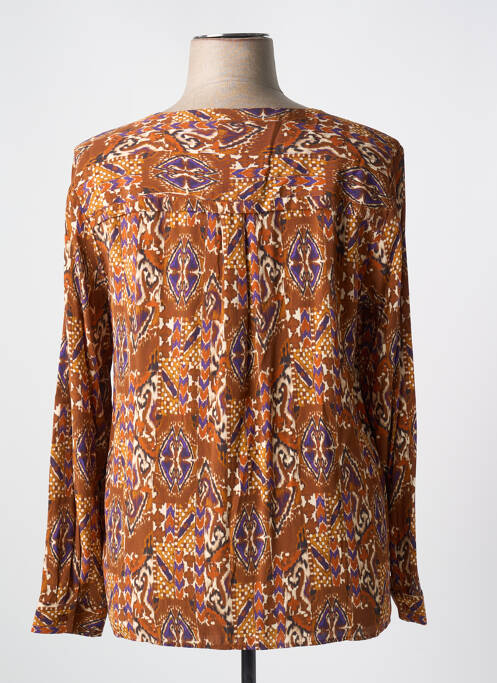 Cămașă țesătură crep mâneci lungi maro DIANE LAURY femme