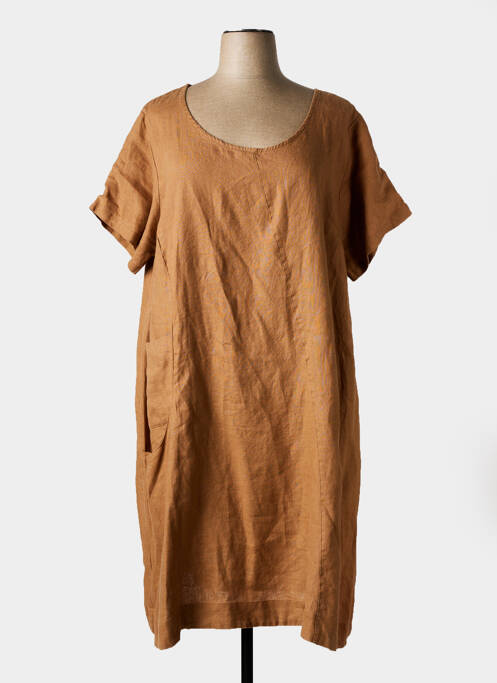 Rochie midi maro KOKOMARINA femeie