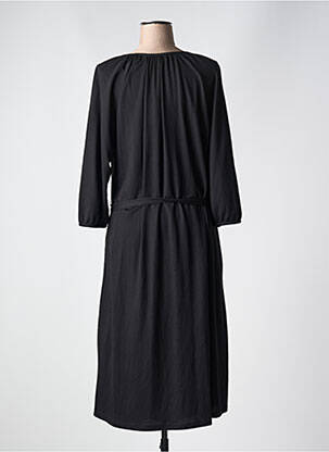 Rochie midi mâneci 3/4 mâneci 3/4 negru ZHENZI femeie