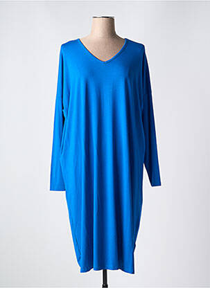 Rochie midi mâneci lungi mâneci lungi albastru ZHENZI femeie
