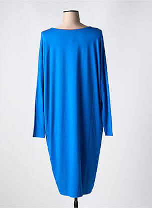 Rochie midi mâneci lungi mâneci lungi albastru ZHENZI femeie