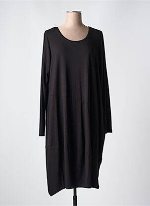 Rochie midi mâneci lungi mâneci lungi negru ZHENZI femeie