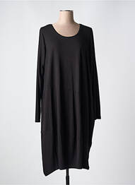 Rochie midi mâneci lungi mâneci lungi negru ZHENZI femme
