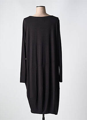 Rochie midi mâneci lungi mâneci lungi negru ZHENZI femeie