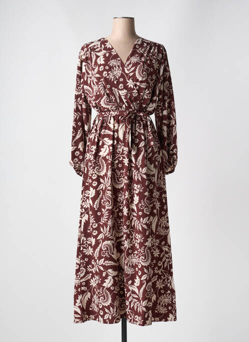 Rochie lungă maro CHRISTY femeie