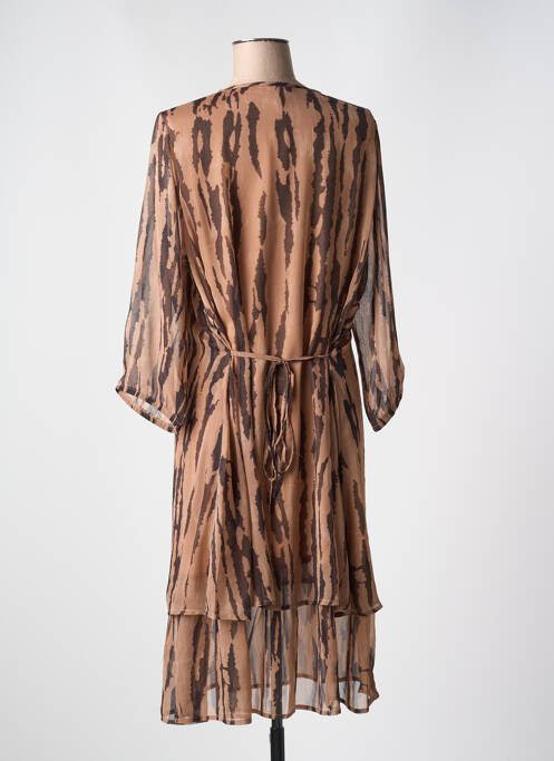 Rochie midi maro ZHENZI femeie