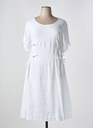 Rochie midi alb KOKOMARINA femeie