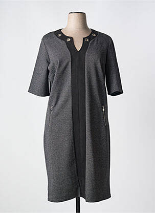 Rochie midi mâneci scurte mâneci scurte negru DIANE LAURY femeie