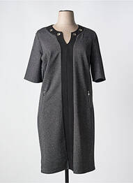 Rochie midi mâneci scurte mâneci scurte negru DIANE LAURY femme