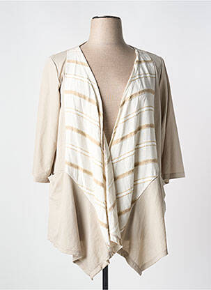 Vestă cu mâneci lungi bej G!OZE femeie