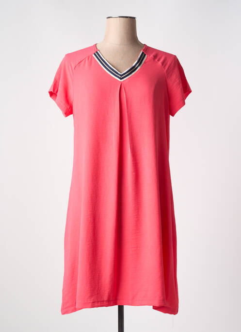 Rochie scurtă roz BELTY femeie