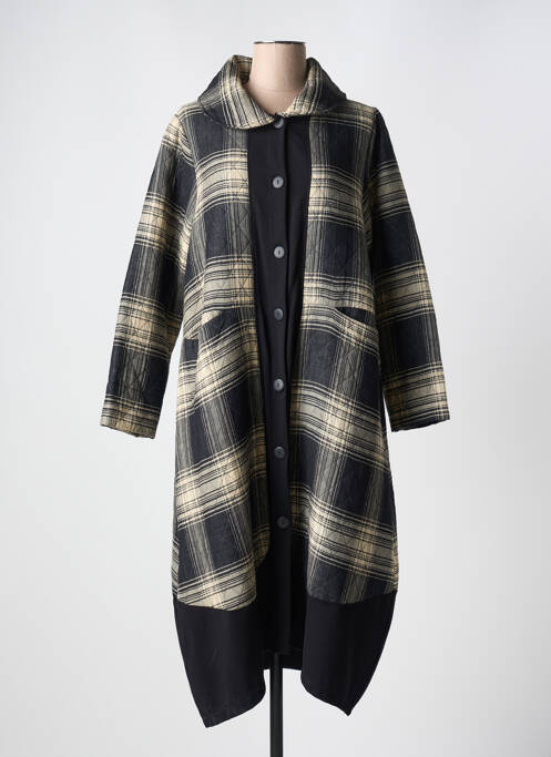 Palton lung negru G!OZE femeie