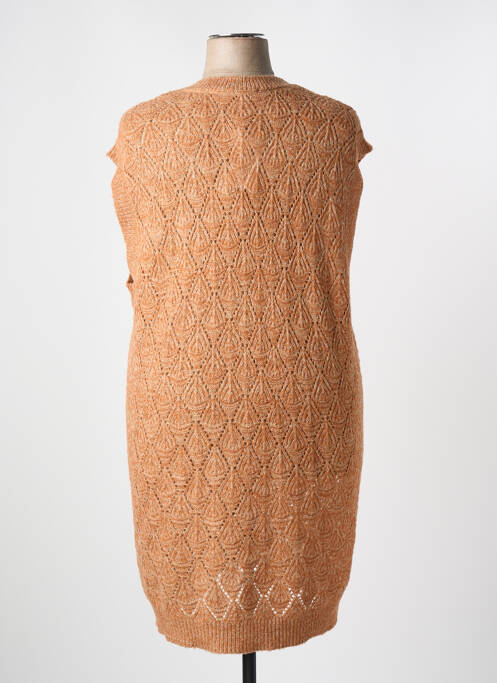 Vestă fără mâneci bej ZHENZI femeie