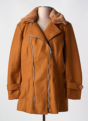 Palton lung maro CHRISTY femeie