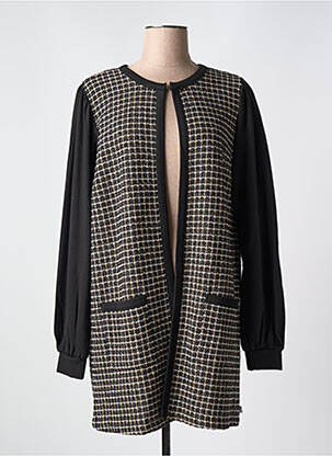 Jachete casual guler rotund negru ZHENZI femeie