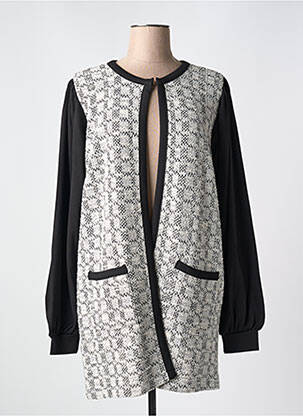 Jachete casual guler rotund negru ZHENZI femeie