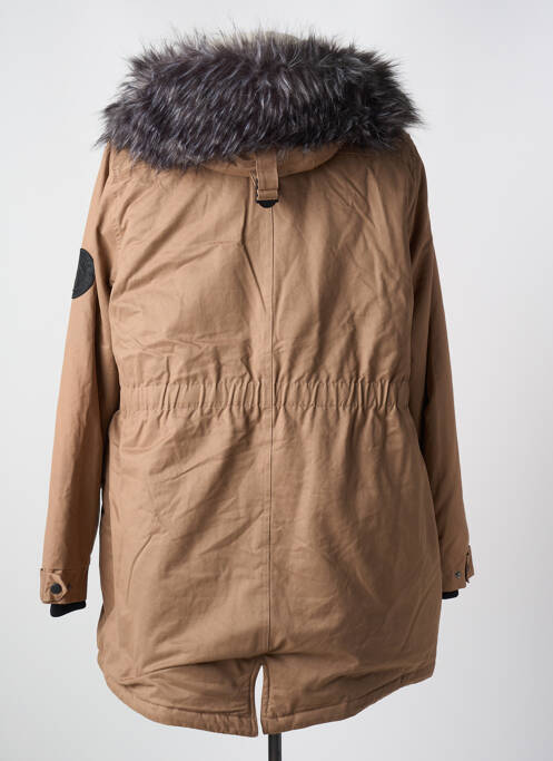 Palton lung maro ZHENZI femeie