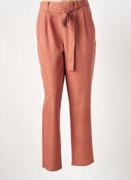 Pantalon drept talie elastică portocaliu DIANE LAURY femeie