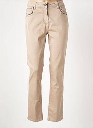 Pantalon slim buzunare bej DIANE LAURY femeie
