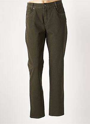 Pantalon drept verde ANNA MONTANA femeie