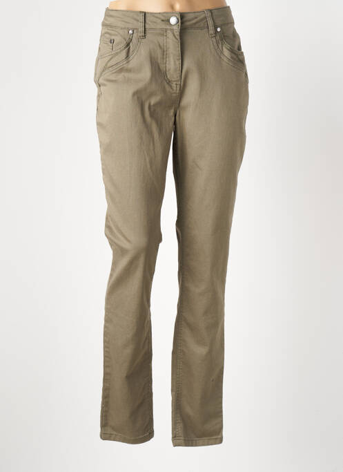 Pantalon drept verde ZHENZI femeie